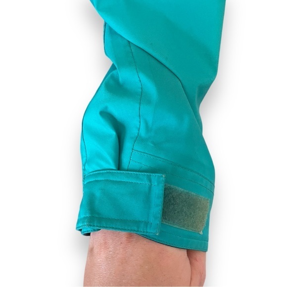 VTG 80s/90s Eddie Bauer Teal‎ Pink Gore-Tex Hooded Jacket Womens Medium - Picture 9 of 16